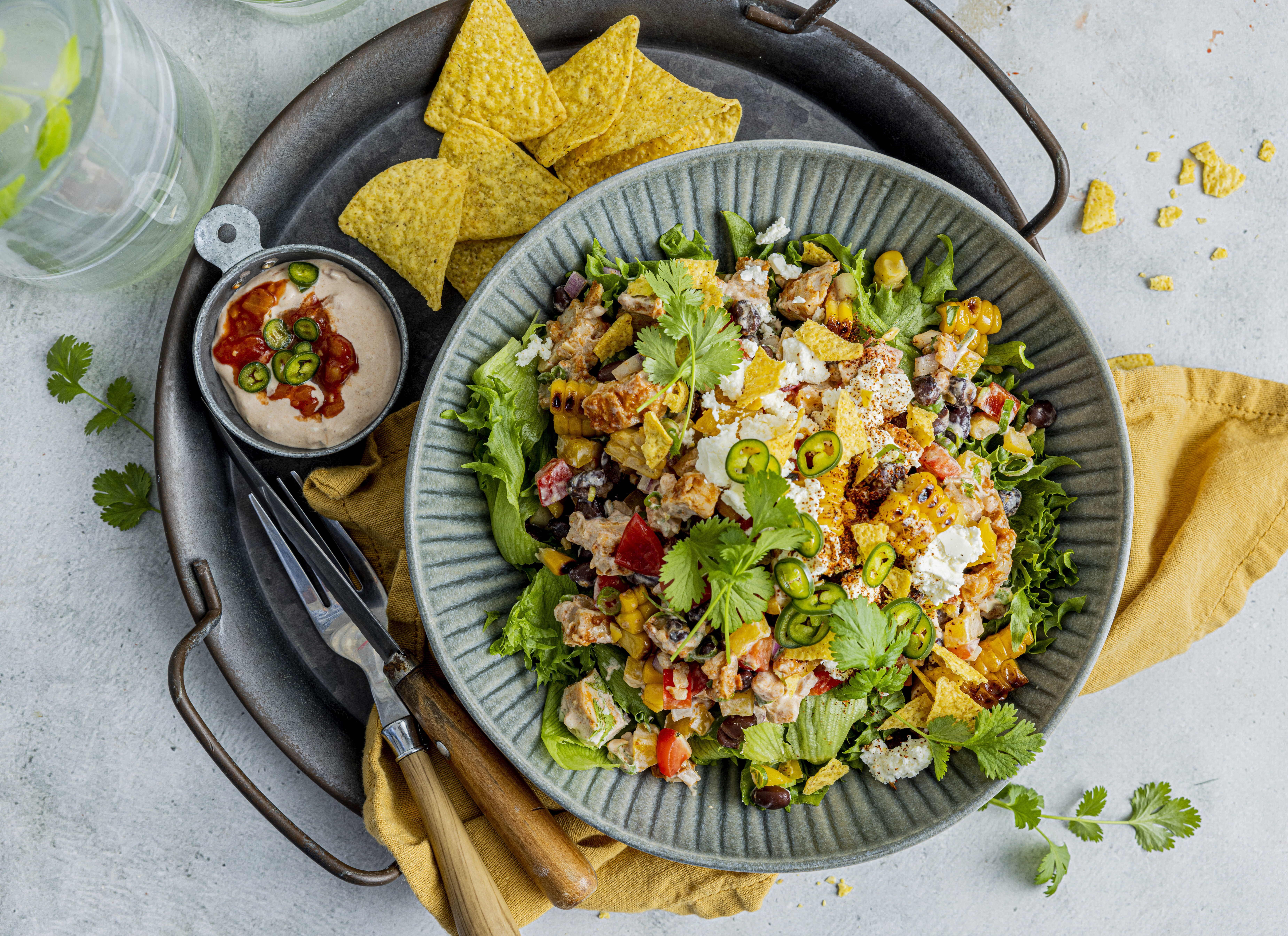 Tacosalat med kylling
