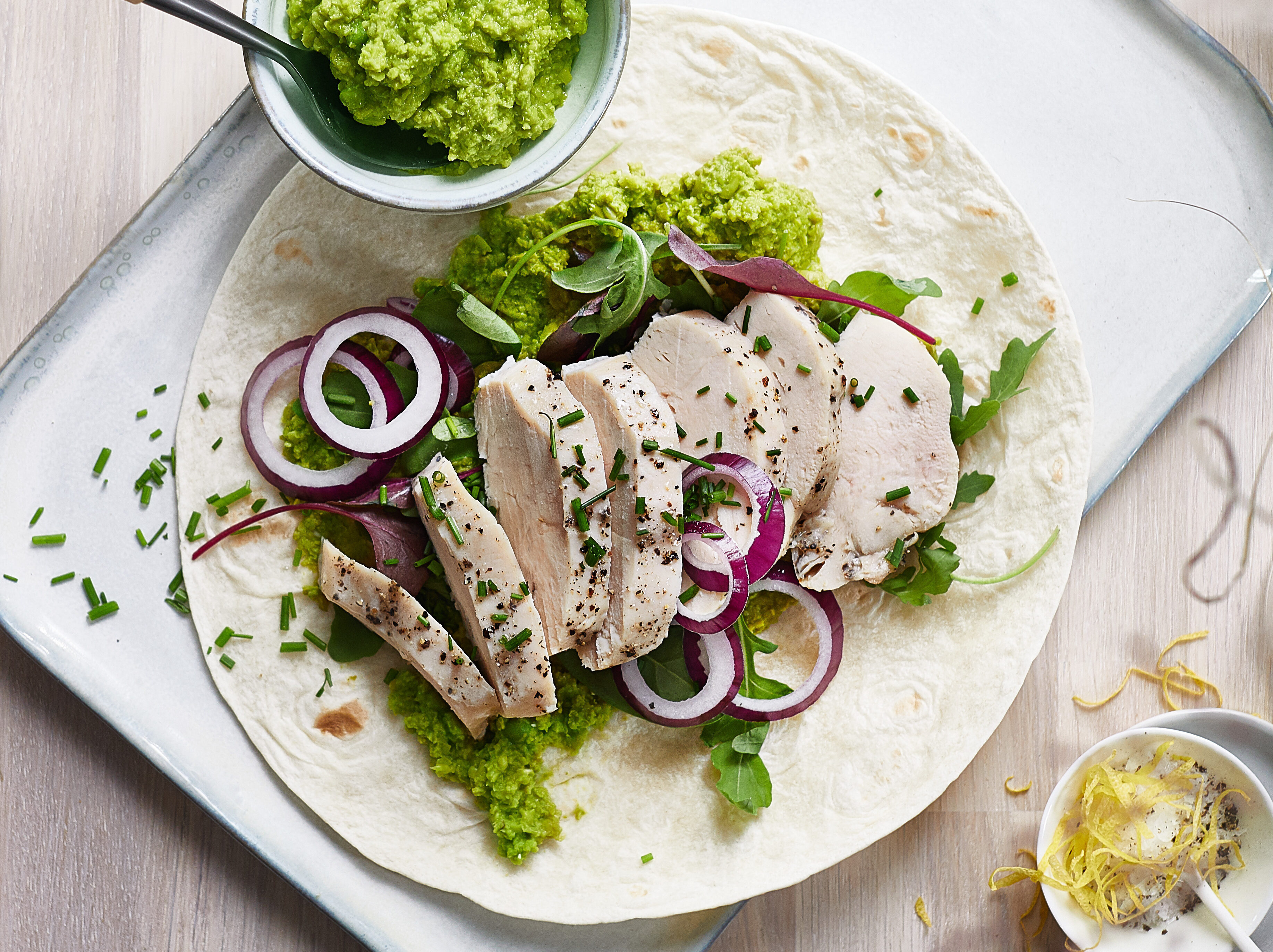 Wrap med kyllingfilet