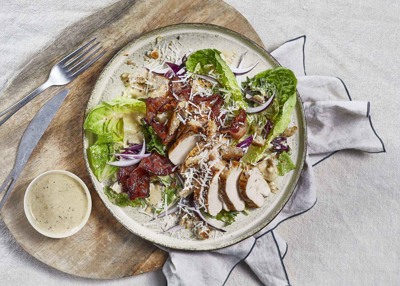 Cæsar salat med kyllingfilet