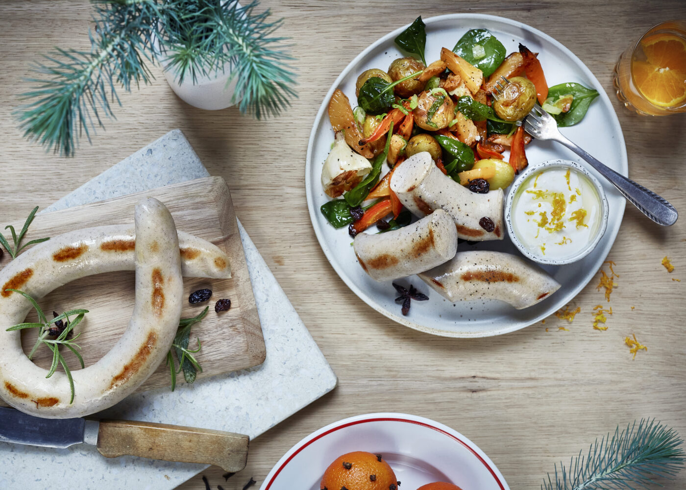 Julepølse av kalkun og kylling