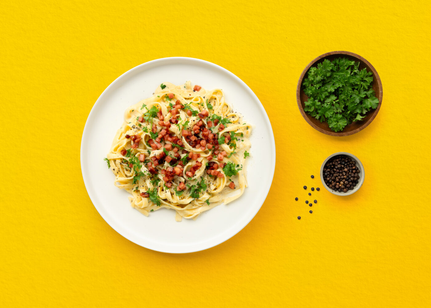 Kremet pasta med PRIOR Smårettbacon av kylling og kalkun