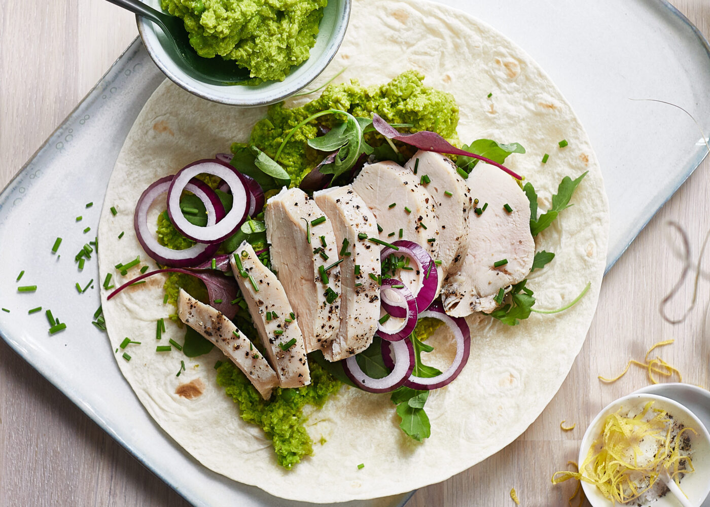 Wrap med kyllingfilet