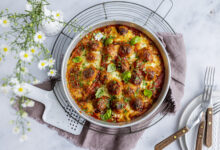 Gratinerte kjøttboller