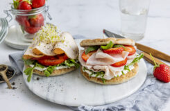 Polarbrød med kyllingpålegg