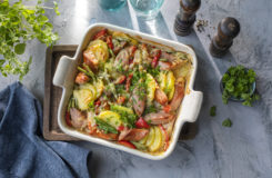 Pølse og potetgrateng