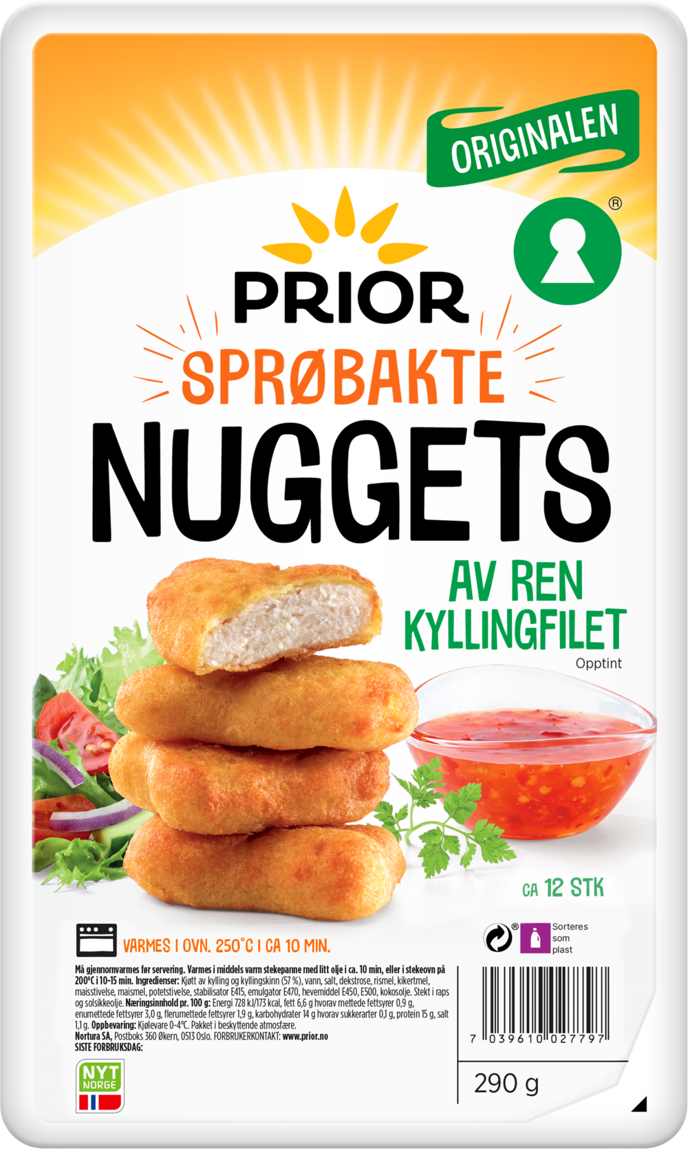 Prior | Kylling Nuggets 290g Enh