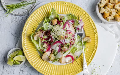 Cæsarsalat med kylling